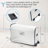 EZ-Bed (King) Air Mattress with Frame & Rolling Case, Self Inflatable, Blow Up Bed Auto Shut-Off, Comfortable Surface AirBed, Best for Guest, Travel, Vacation, Camping
