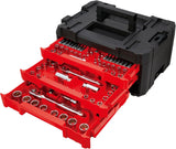 262-Piece Mechanic Tool Set, Master Socket Set with 3-Drawer VERSASTACK Tool Box, SAE/Metric Set (CMMT45309)