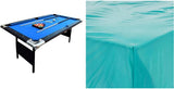 Fairmont 6 Ft Portable Pool Table, Adults Folding Billiards Tables for Game Room with Easy Foldable Storage, Includes Full Set of Billiard Balls, Cues, Chalk & Brush