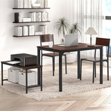 Dining Table and Chairs Dining Table Set with 2 Chairs and 1 Bench Bar Set Kitchen Table and Chairs for Dining Room Bistro Set,Pure White