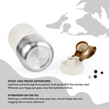 Insulated Dog Water Bottle with Bowls, Two Detachable Bowls for Dogs and Pets, Stainless Steel | 32oz/950ml