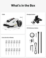Robot Lawn Mower Reception 0.12 Acre, Max. 0.17 Acre, Ultrasense AI Vision+ RTK Positioning, Auto Mapping, App Control,45% Slope, Cutting Height 2''~3.5'', 3 Mowing Zones