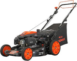 22 in. 201cc Select PACE 6 Speed CVT High Wheel RWD 3-in-1 Gas Walk Behind Self Propelled Lawn Mower, Black
