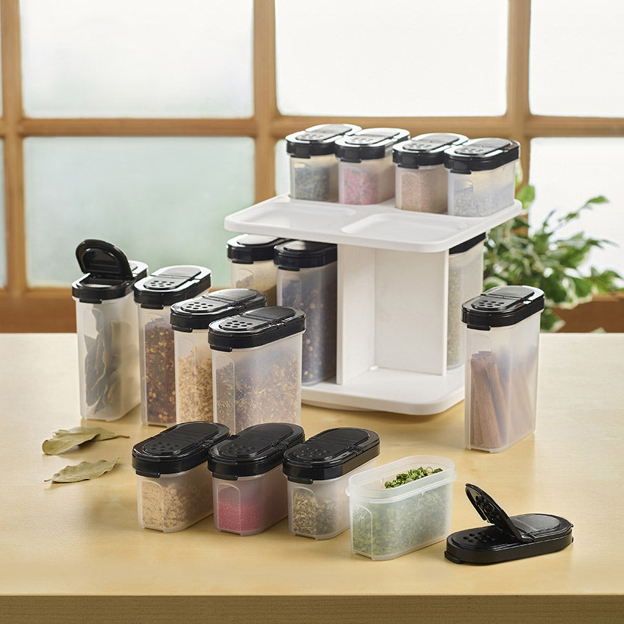 Tupperware? Spice Carousel Set | 17-pc with Small and Large Shakers