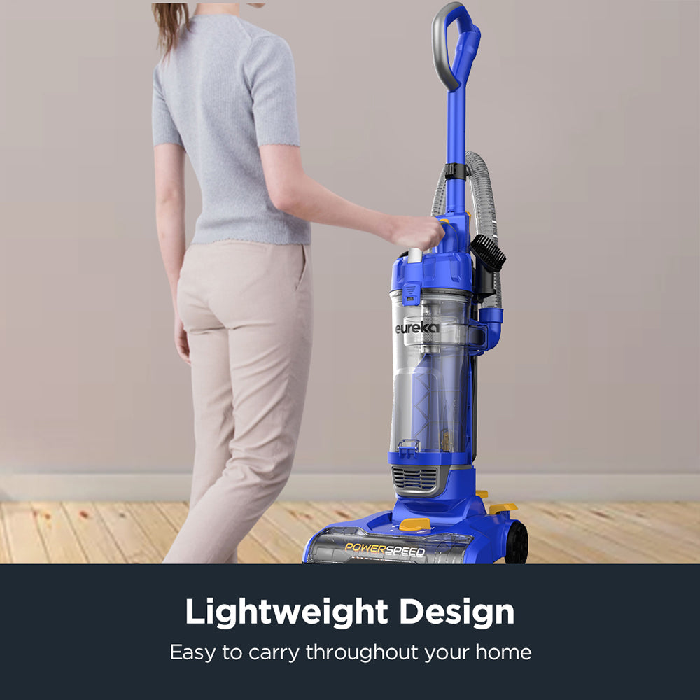 Eureka NEU182A PowerSpeed Bagless Upright Vacuum Cleaner, Lite, Blue