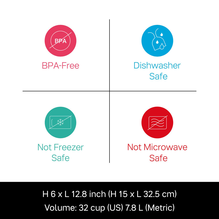 Tupperware Thatsa? Bowl | Airtight. Leakproof. Mixing Bowl. 32-cups / 7.8 L