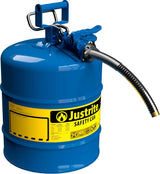 5-Gallon Type II Red Safety Gas Can – OSHA-Approved Steel Fuel Container with Flame Arrester, Self-Closing Lid & 1" Flexible Spout (7250130)