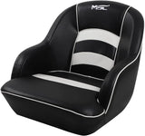 Bucket Pontoon Boat Seat (White/Blue)