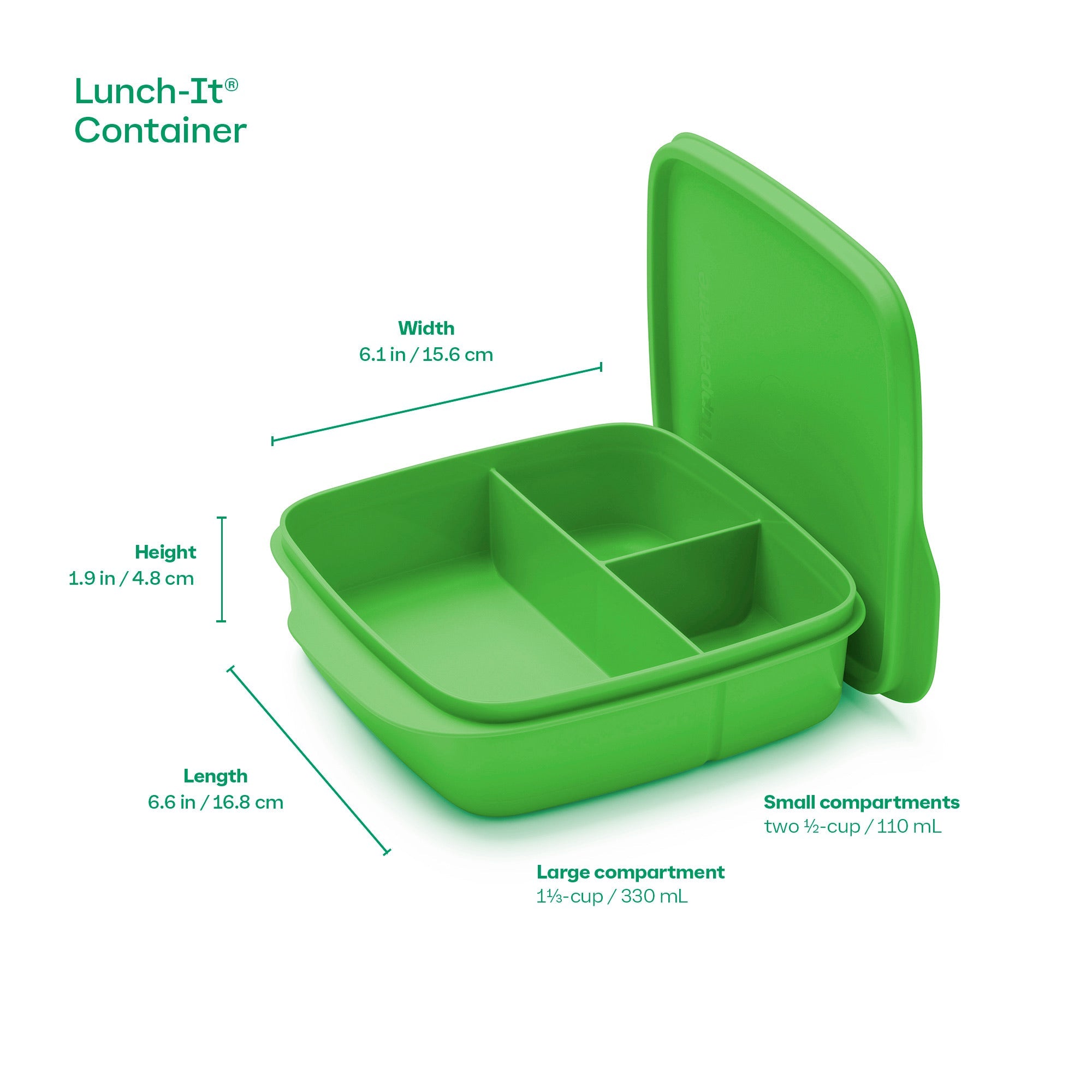 Tupperware? Lunch-It? Containers
