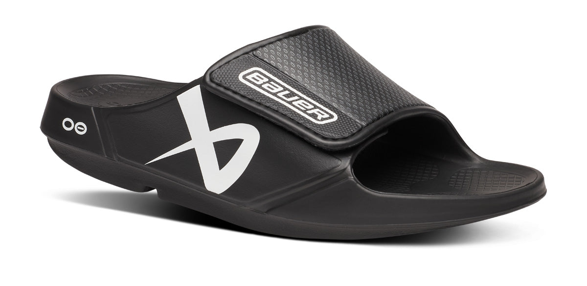 BAUER/OOFOS Women’s OOahh Sport Flex Sandal ?C Black