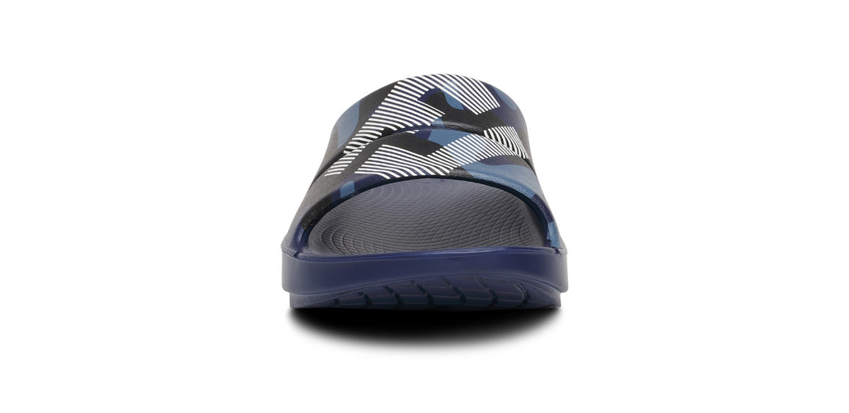FJ X OOFOS Women’s OOahh Sport Slide Sandal – Navy Camo
