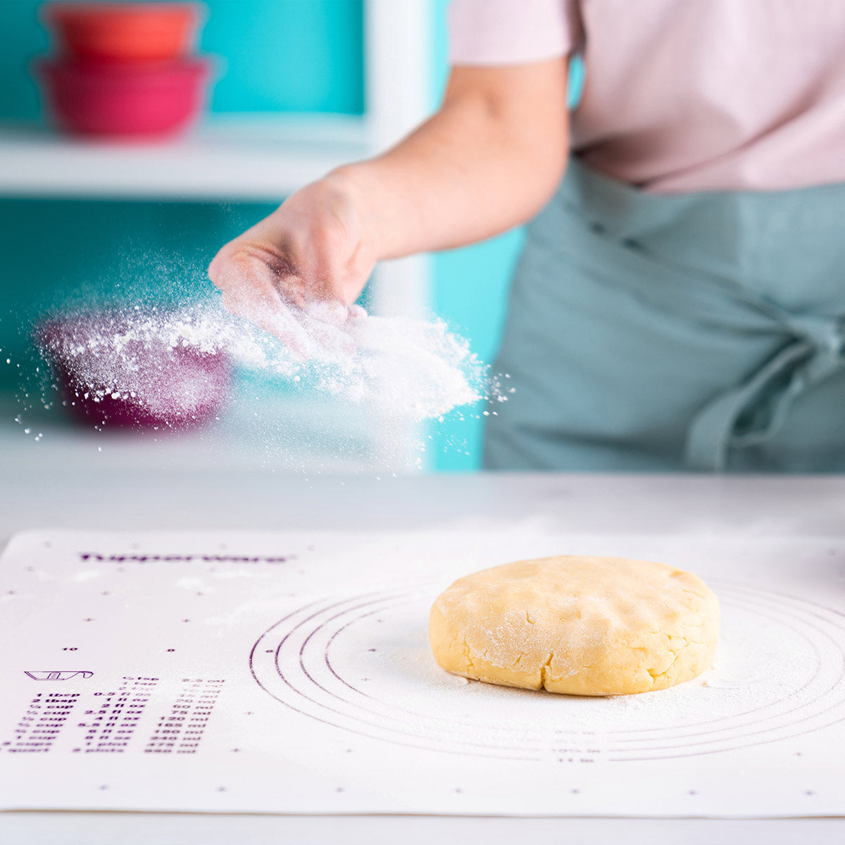 Tupperware? Pastry Sheet | Non-Slip Mat With Measuring Guides