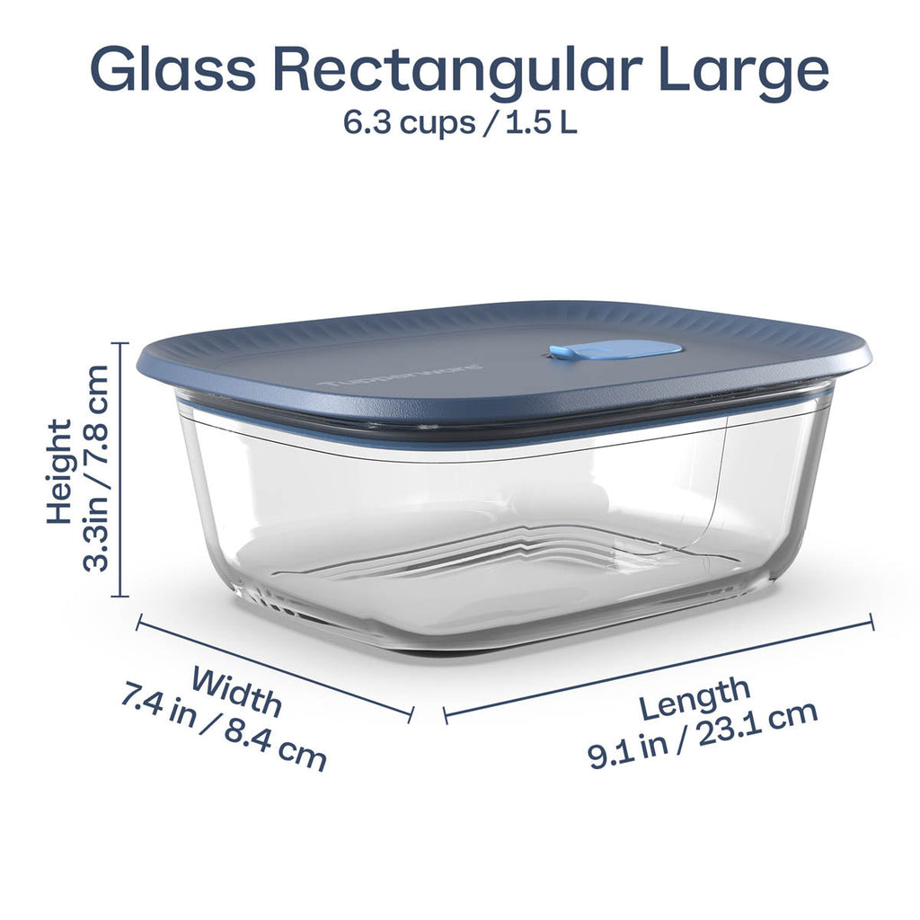 Tupperware Voila? Glass Food Storage Container | Rectangular Large