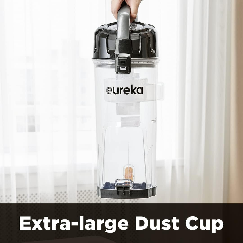 EUREKA PowerSpeed Lightweight Powerful Upright Vacuum Cleaner for Carpet and Hard Floor NEU181D, Pet Turbo, Black,Yellow