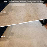 Commercial Floor Scrubber Machine with Brushes and Pads, Heavy Duty Floor Buffer Polisher and Cleaner- Deep Cleaning Tile and Grout, Hardwood Floors and Carpets without Getting on Hands and Knees