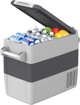 Portable Refrigerator,Portable Freezer,32 Quart(30L) Electric Cooler,Car Refrigerator,12/24V DC Cable & 110/240V AC,Car Fridge for Camping,Truck,RV,Travel,Fishing
