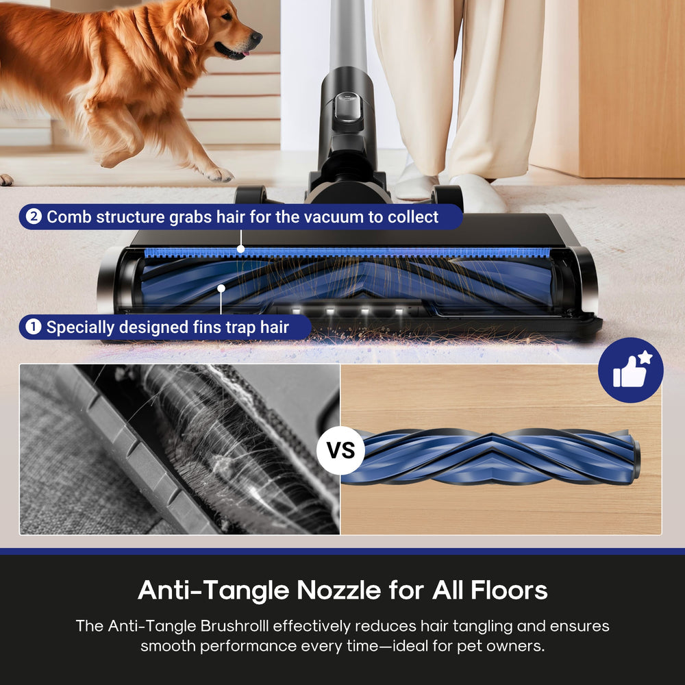 Eureka ReactiSense NEC451BL – Cordless Stick Vacuum with LED & Sensor Tech