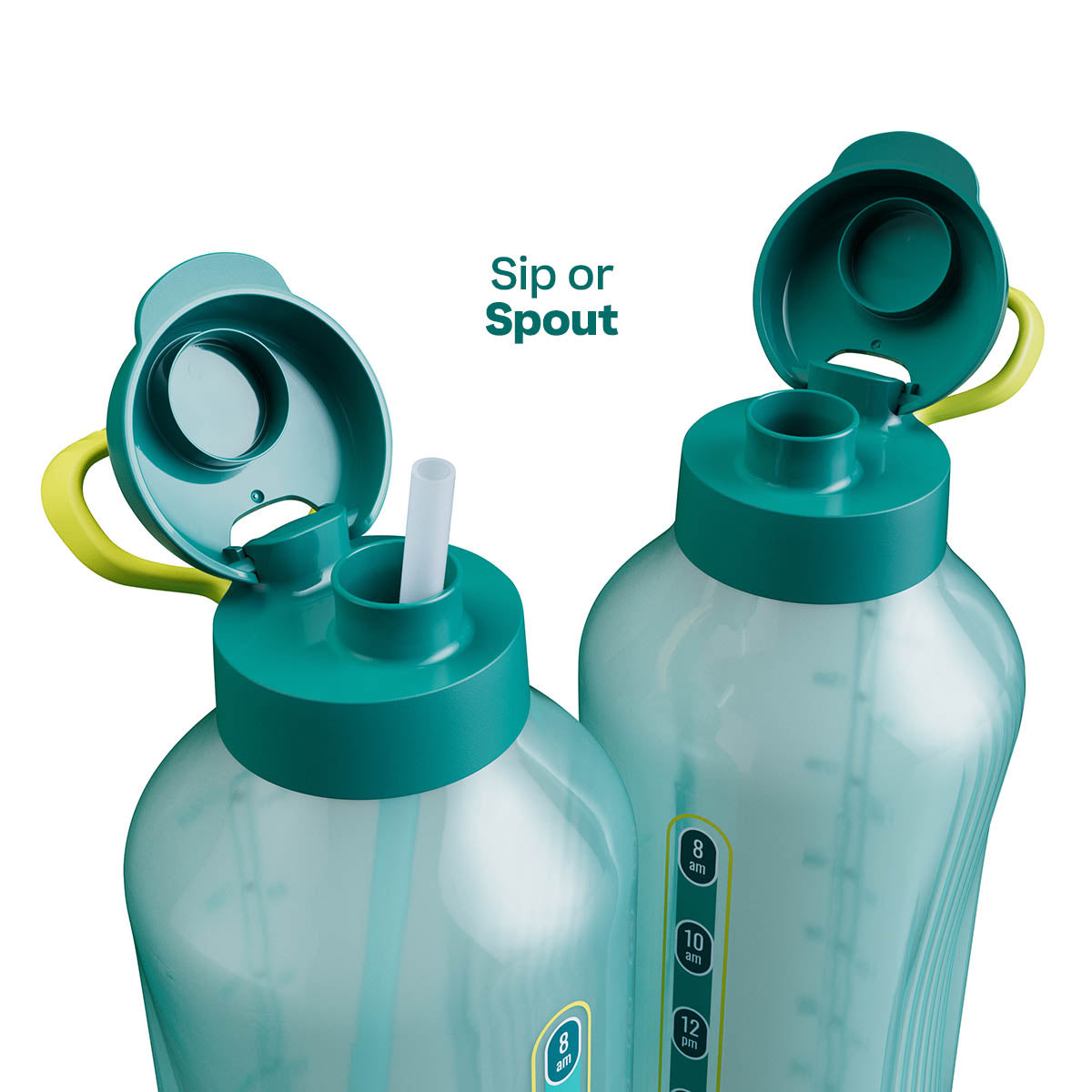 Tupperware? AquaVibe? Water Bottle | 67 oz. / 2 L (Green)