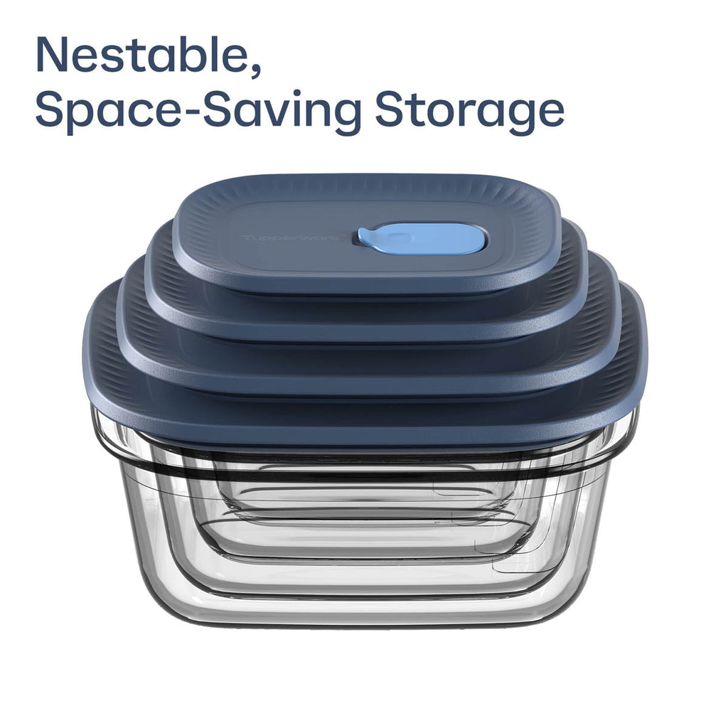 Tupperware Voila? Glass Food Storage Container | Rectangular Small