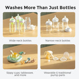Baby Bottle Washer, Sterilizer & Dryer - All-in-One Cleaning Machine for Bottles, Pump Parts & Baby Essentials - Time-Saving & Effortless Care