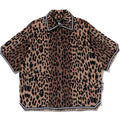 BAPE BY KAZUKI KURAISHI LEOPARD JACQUARD SS SHIRT MENS