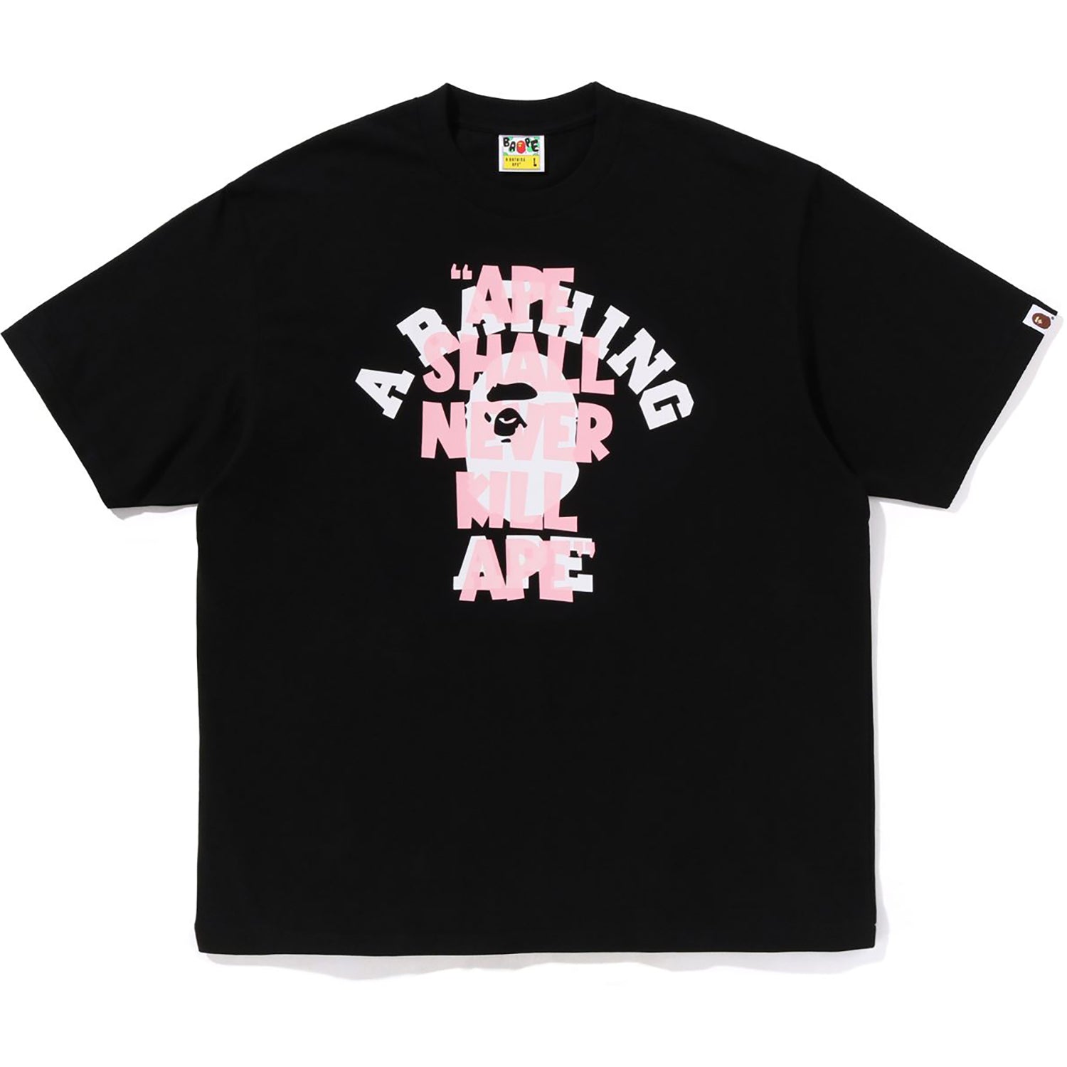 APE SHALL NEVER KILL APE COLLEGE RELAXED FIT TEE MENS