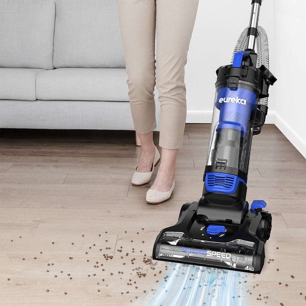 Eureka Lightweight Powerful Upright Vacuum Cleaner for Carpet and Hard Floor, PowerSpeed, New Model,Blue,black/New Model NEU280