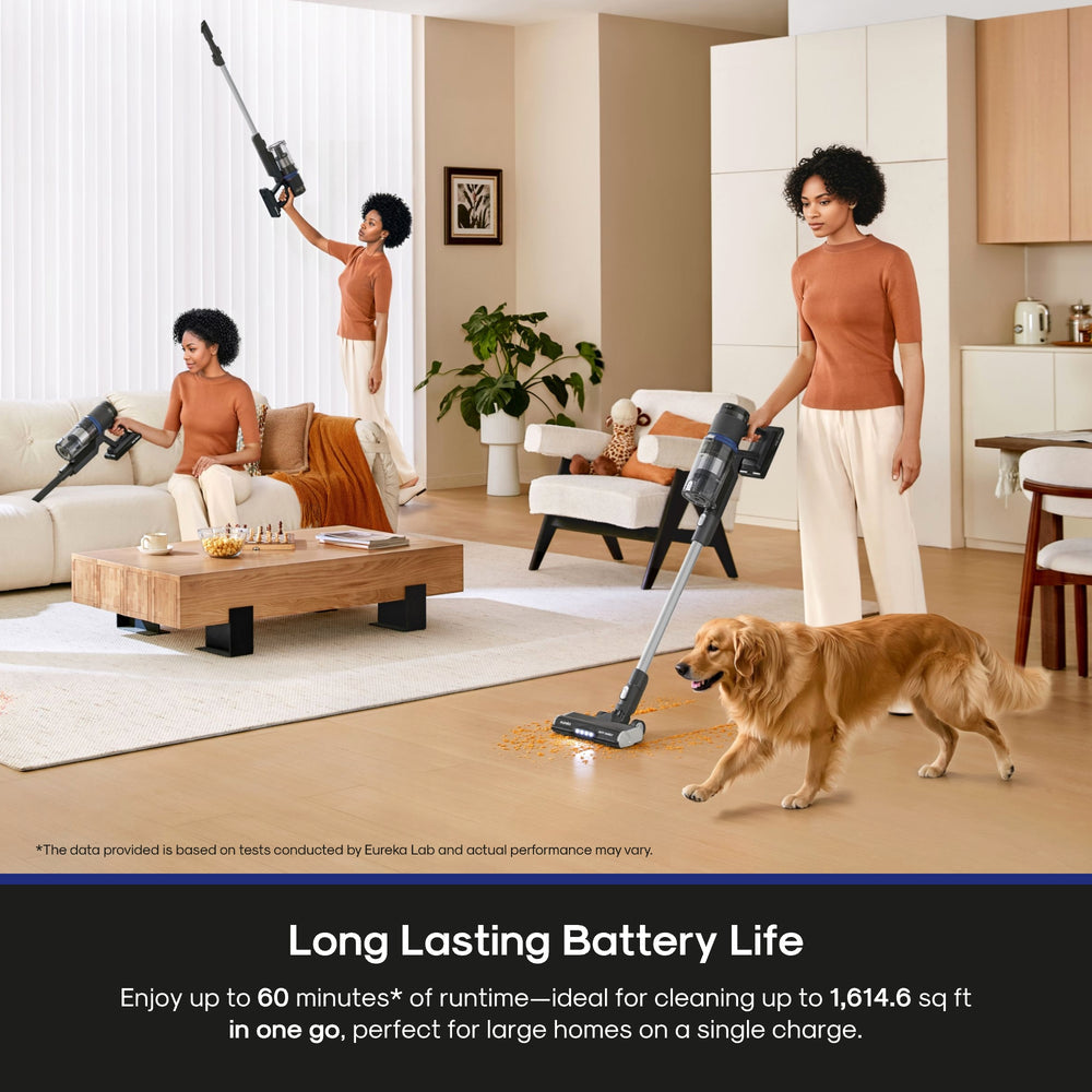 Eureka ReactiSense NEC451BL – Cordless Stick Vacuum with LED & Sensor Tech