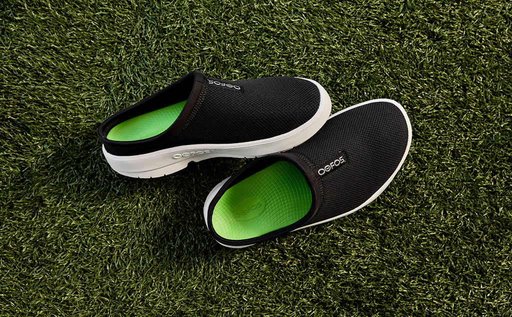Men’s OOcoozie Sport Mule – White Black (SALE)