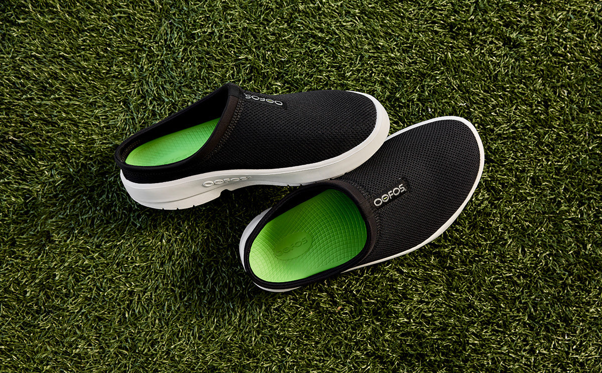 Men’s OOcoozie Sport Mule – White Black (SALE)