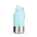 Insulated Dog Water Bottle with Bowls, Two Detachable Bowls for Dogs and Pets, Stainless Steel | 32oz/950ml