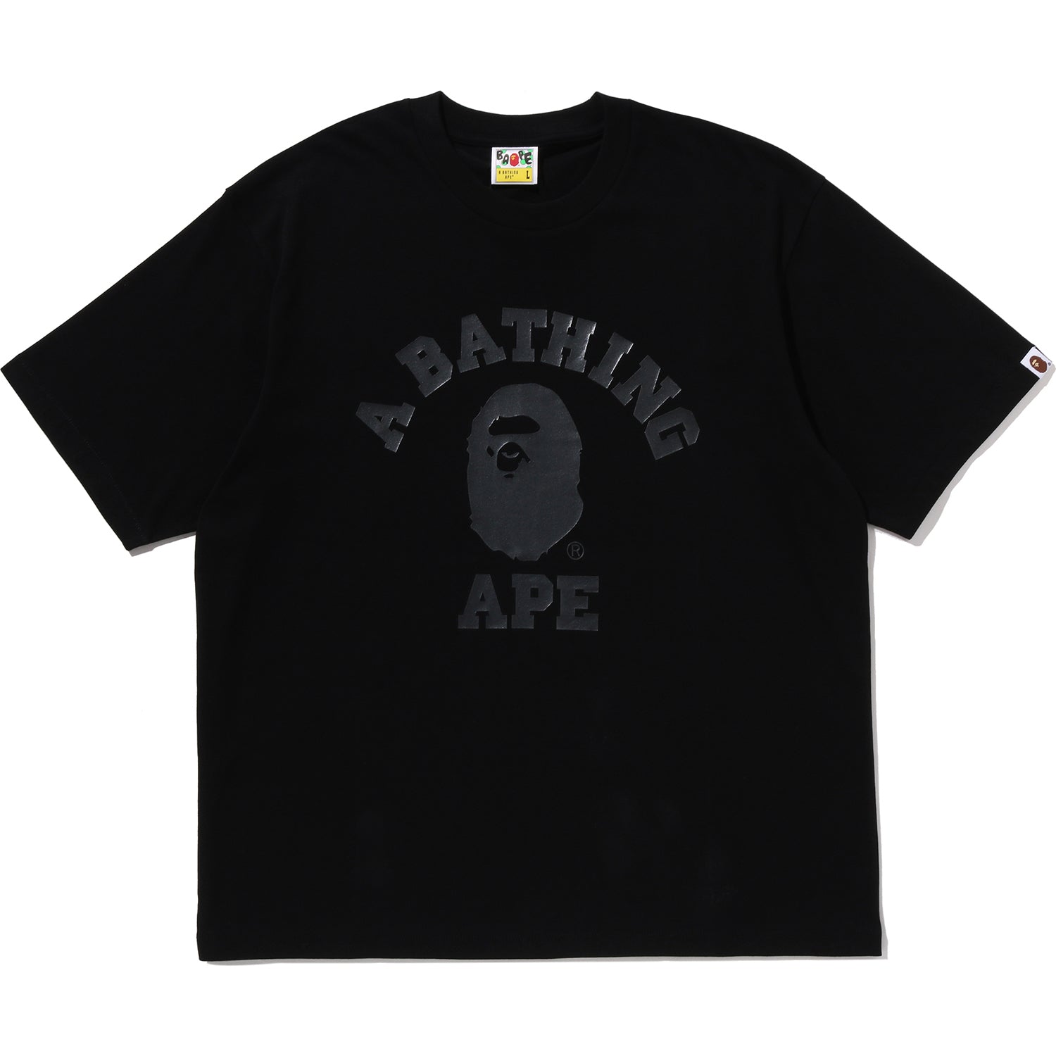 BAPE US BLACK FRIDAY METALLIC COLLEGE RELAXED FIT TEE MENS