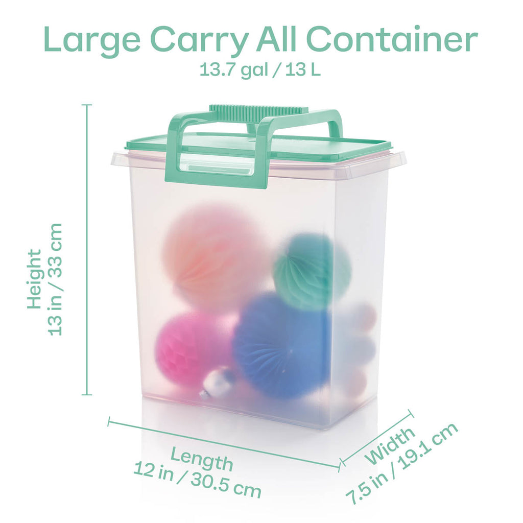 Large and Small Carry-all? Containers (Mint Ice Cream)