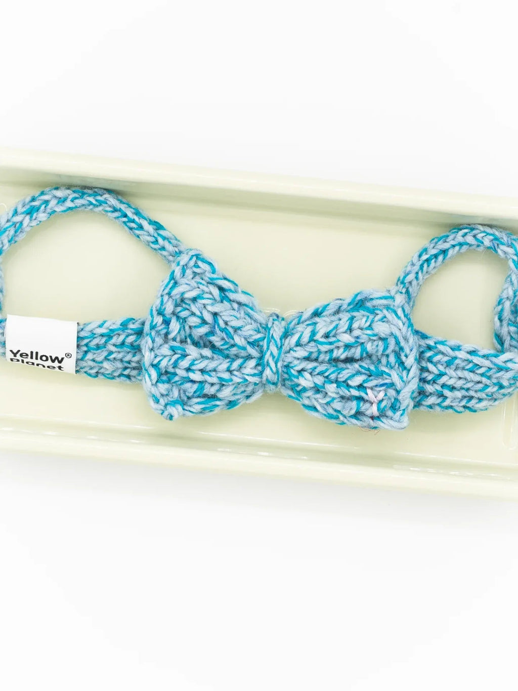 Funky Gentle Dog Series | Hand-Knitted Bow Tie in Alpaca & Wool Blend