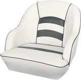 Bucket Pontoon Boat Seat (White/Blue)