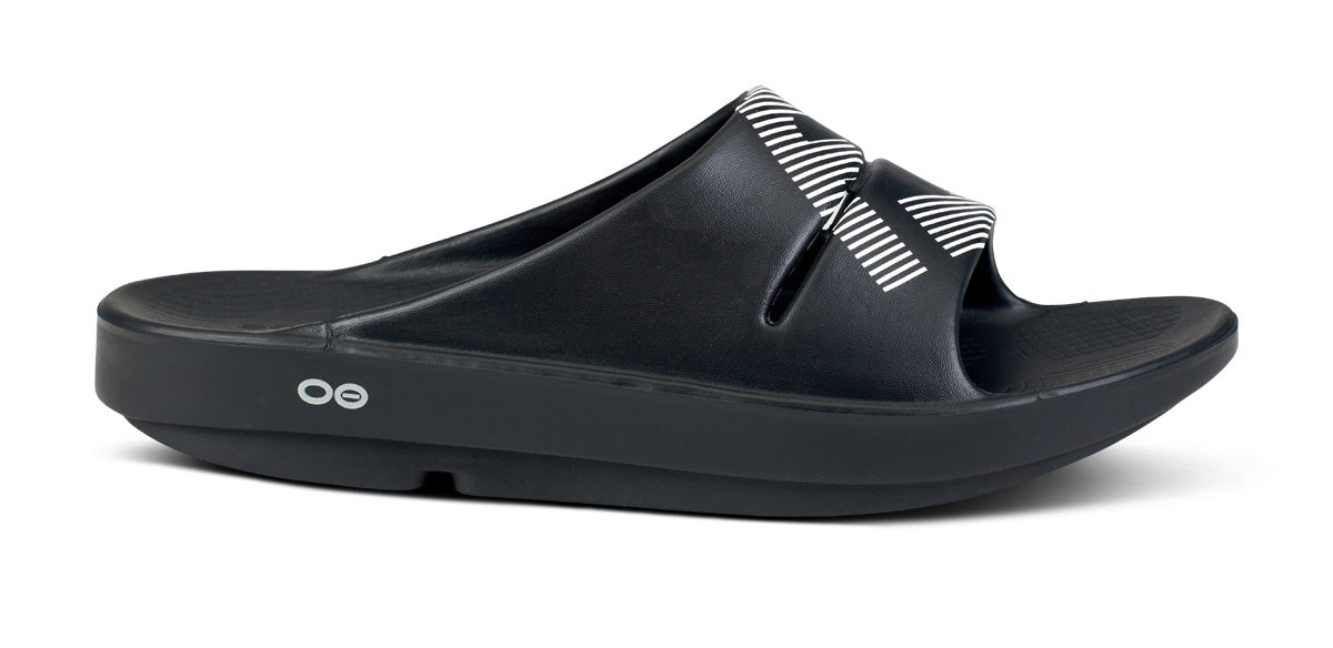 FJ X OOFOS Women’s OOahh Sport Slide Sandal – Black