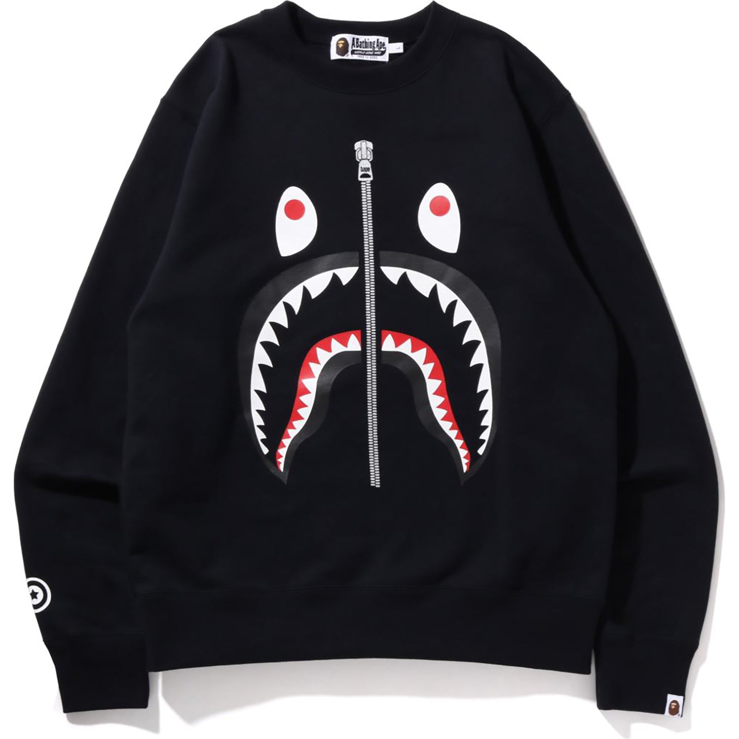 BAPE MENS SHARK CREWNECK SWEATSHIRT