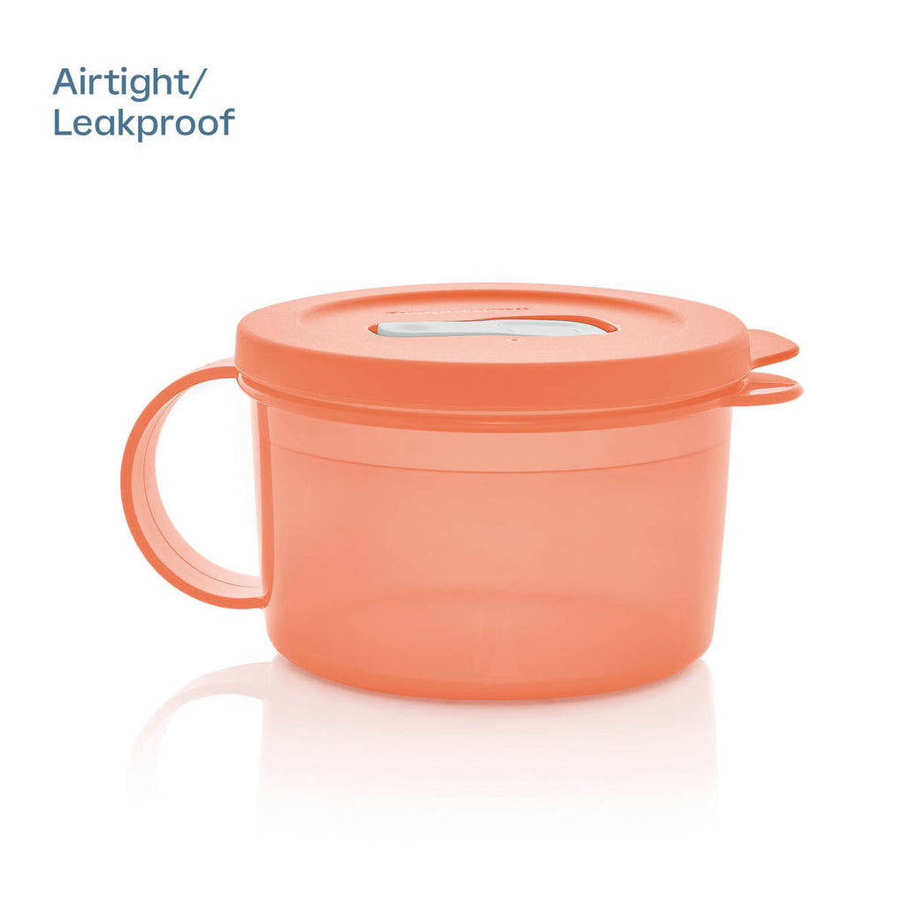 Tupperware CrystalWave? PLUS Microwave Soup Mug | Set of 2 | Leakproof Lunch Container