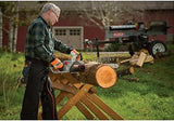 18-inch 15 Amp Self-Sharpening Corded Electric Chainsaw, with Integrated Self-Sharpening System (PowerSharp), 120V, Grey, Black