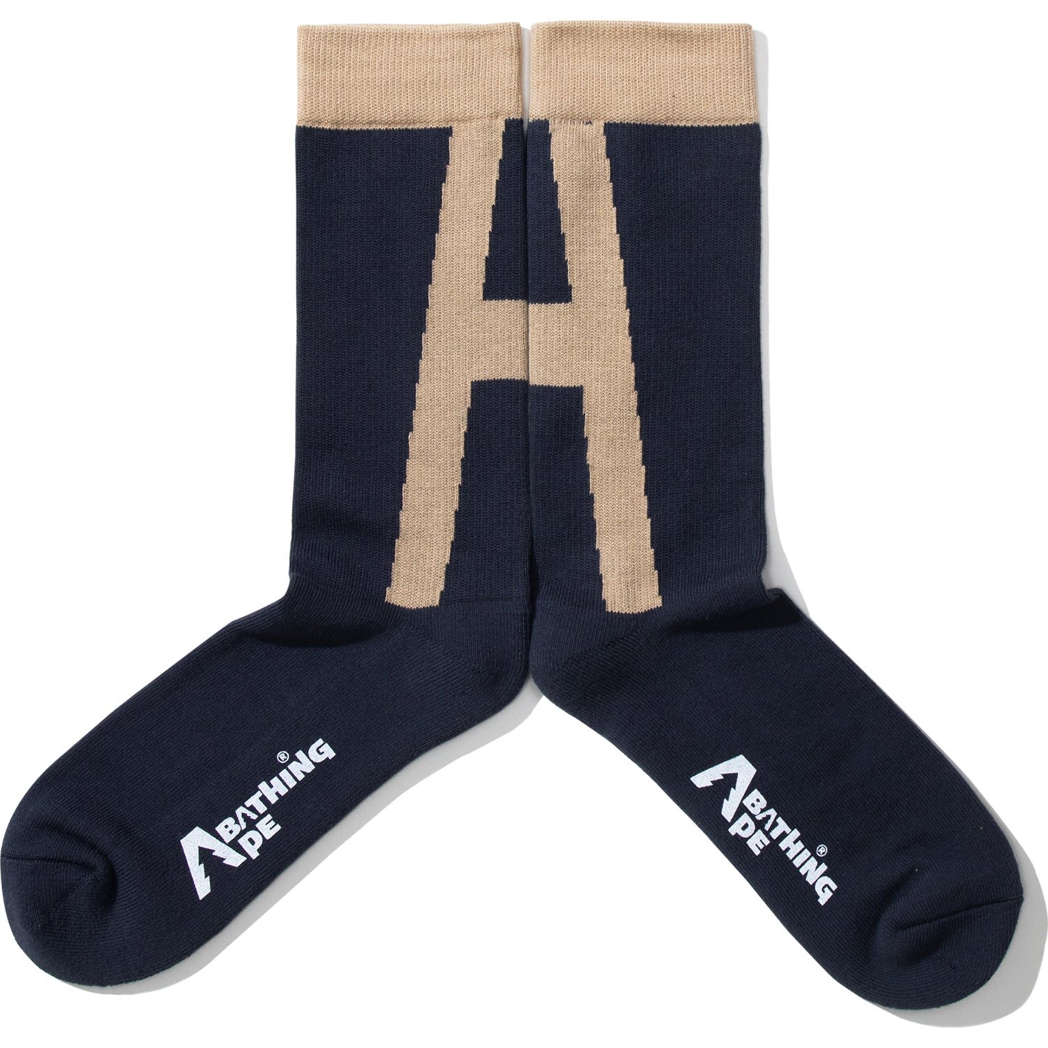 BAPE BY KAZUKI KURAISHI “A” LOGO SOCKS MENS