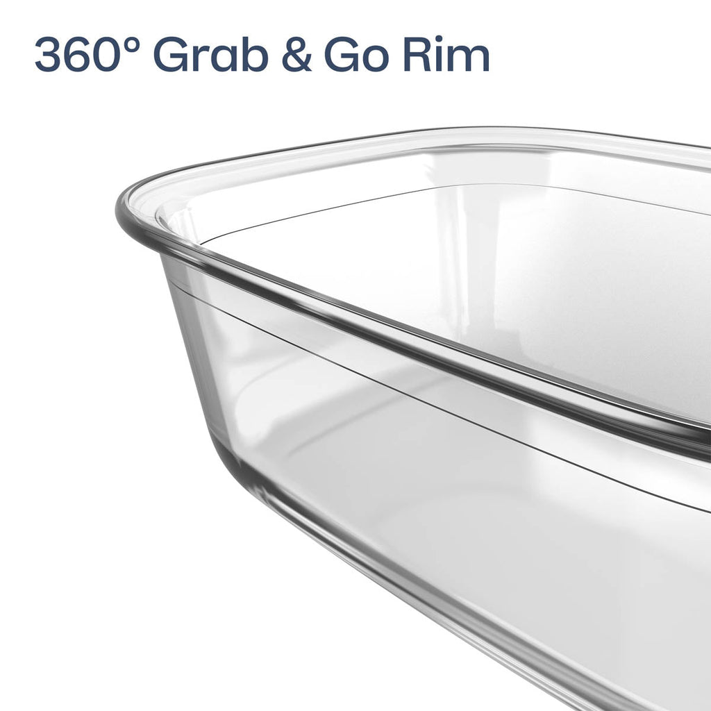 Tupperware Voila? Glass Bakeware Set of 3 | Square. Round & XL Rectangular