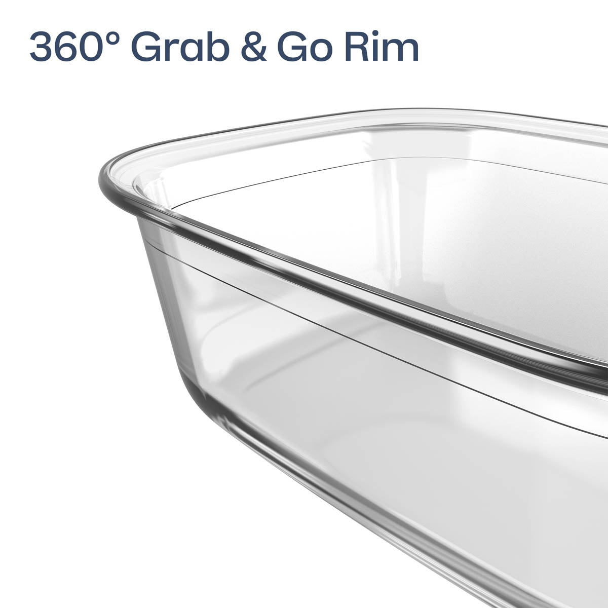 Tupperware Voila? Glass Bakeware Set of 3 | Square. Round & XL Rectangular