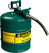 5-Gallon Type II Red Safety Gas Can – OSHA-Approved Steel Fuel Container with Flame Arrester, Self-Closing Lid & 1" Flexible Spout (7250130)